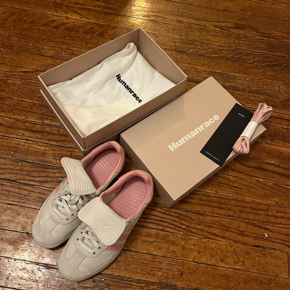 Pink Pharell Human Race Adidas Sambas Mens 5.5 - Picture 5 of 6